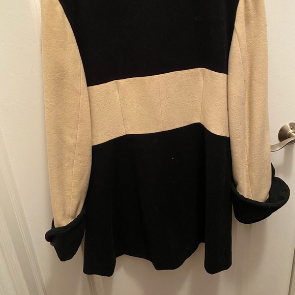 Vintage black color block coat - Picture 6 of 7